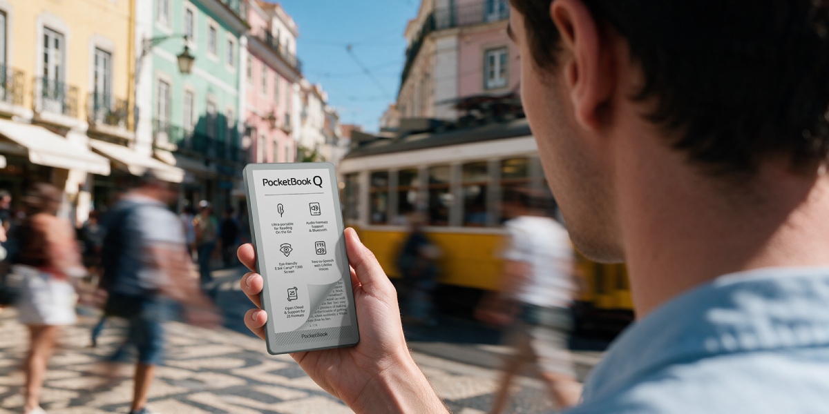 PocketBook Q – e-bokleser i mobilformat på IFA 2026: Alltid tilgjengelig komfort for digital detox, lesing og lytting